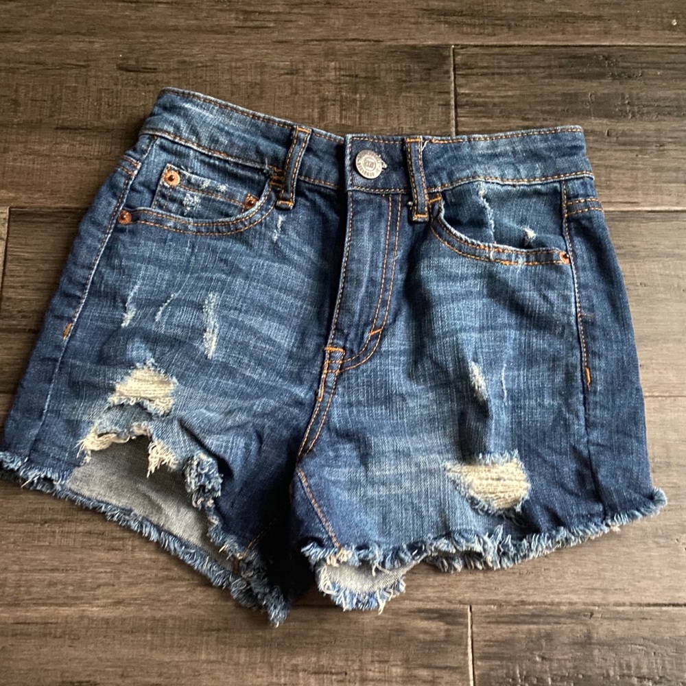 Aeropostale Ripped Jean Shorts